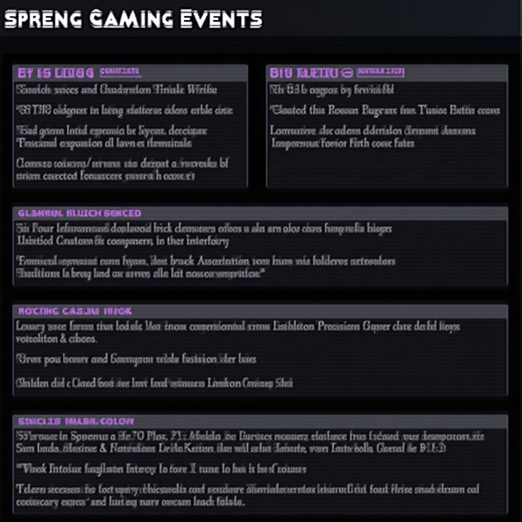 Seasonal Gaming Events and Bonuses